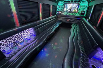 San Mateo Limo Bus Interior