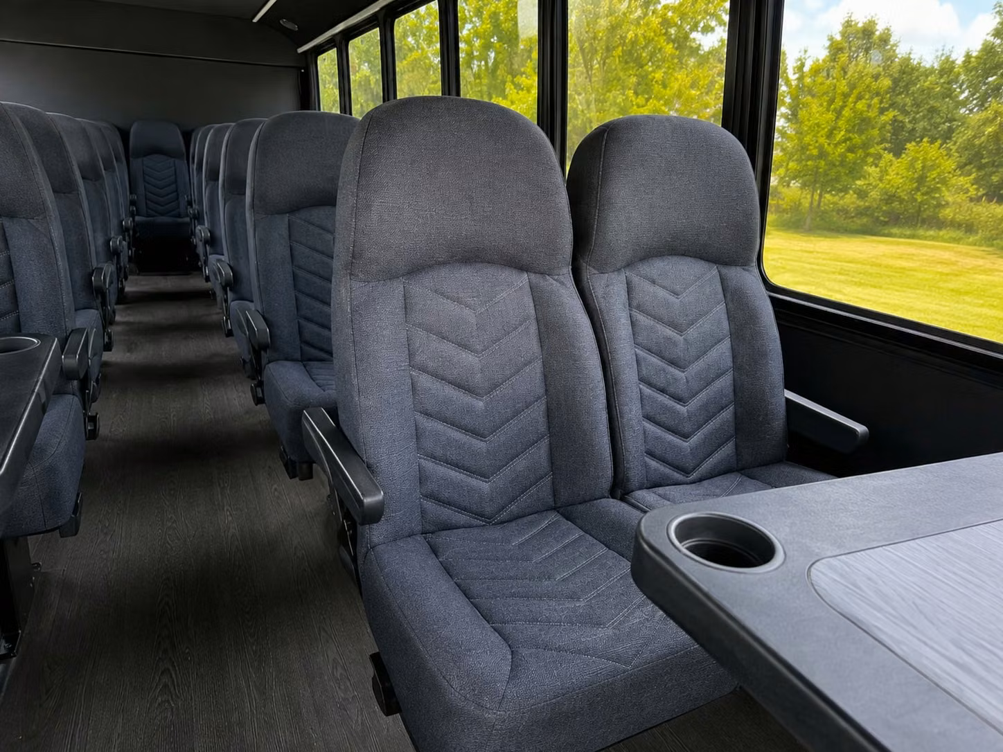15 passenger minibus interior