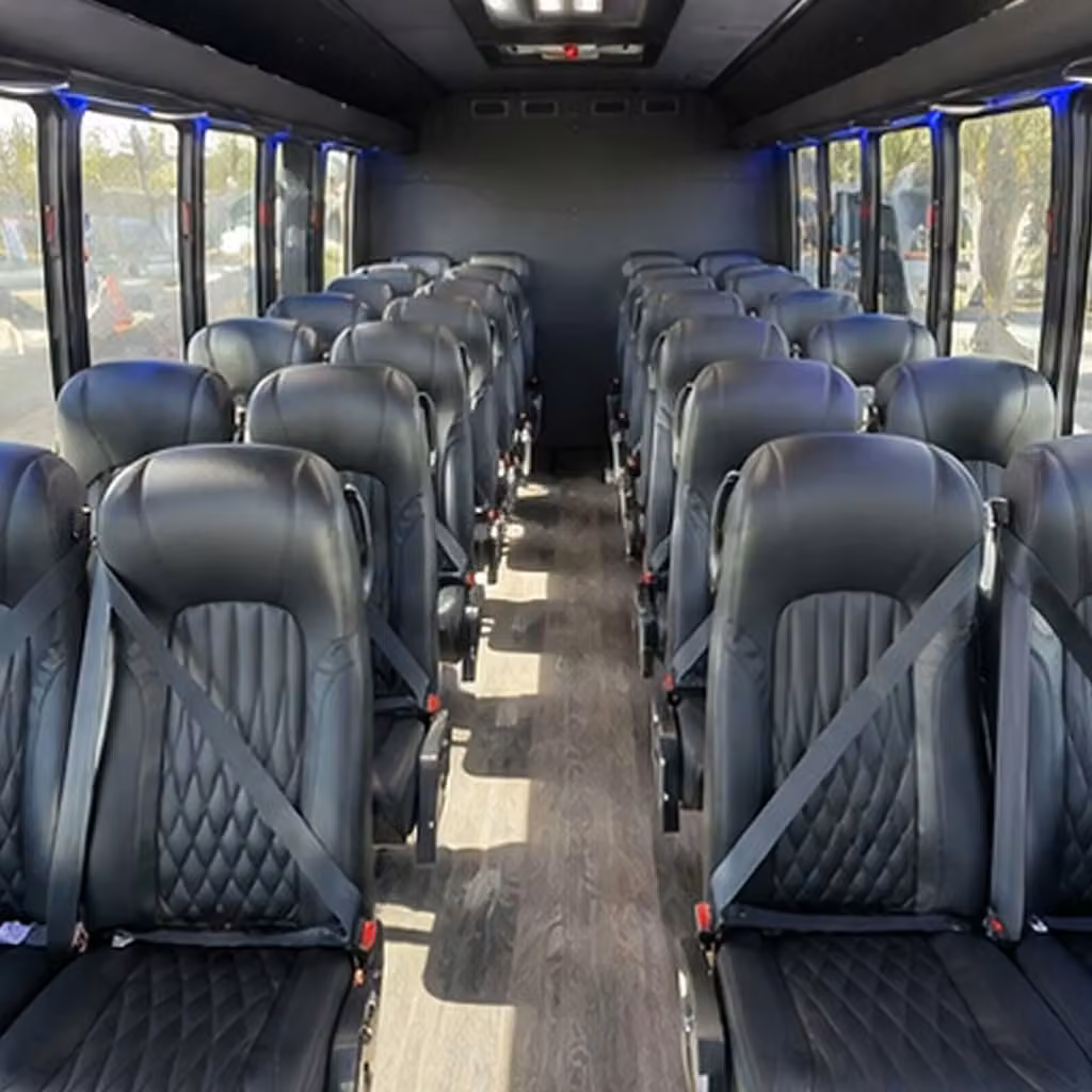 25 passenger minibus inside