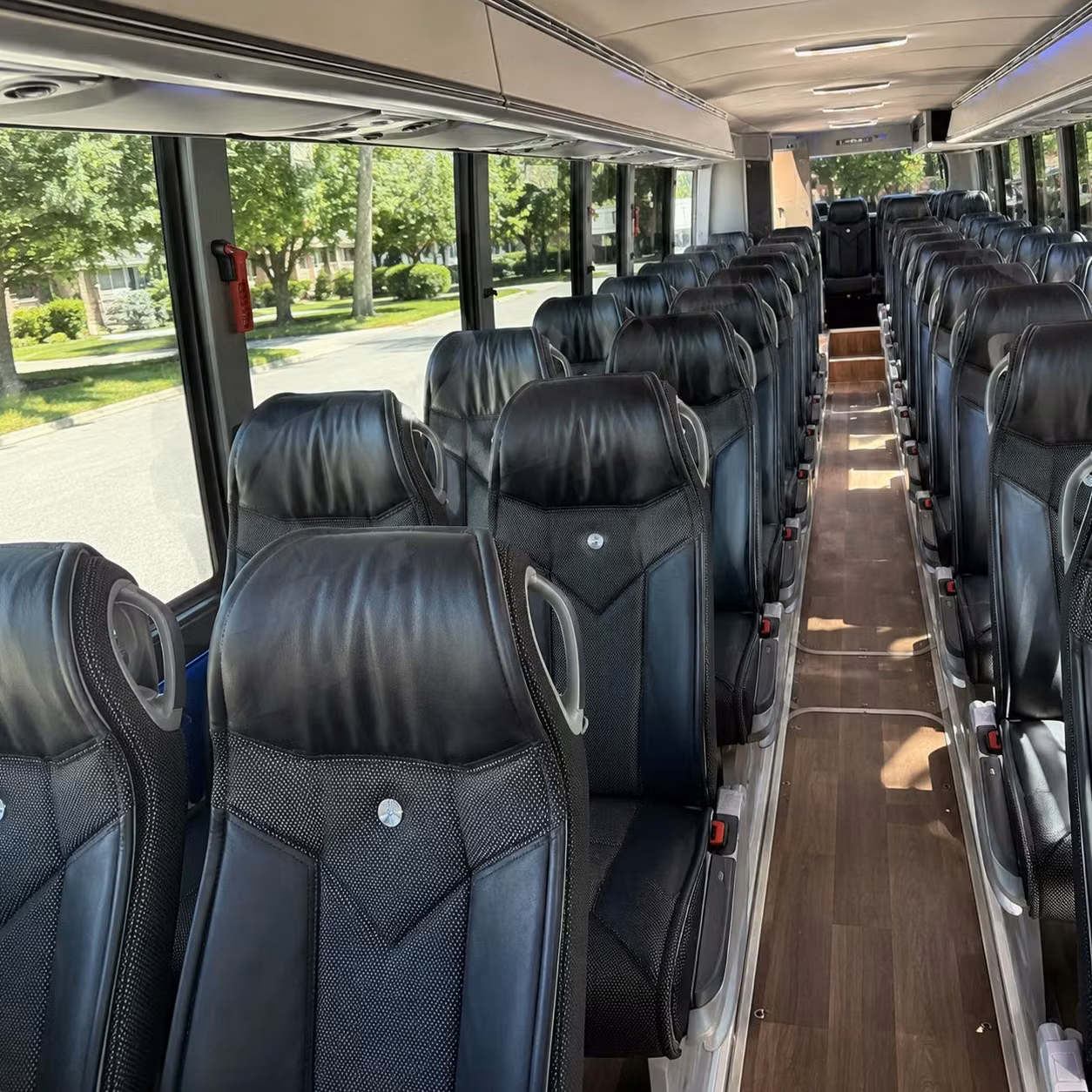 san mateo charter bus interior gallery