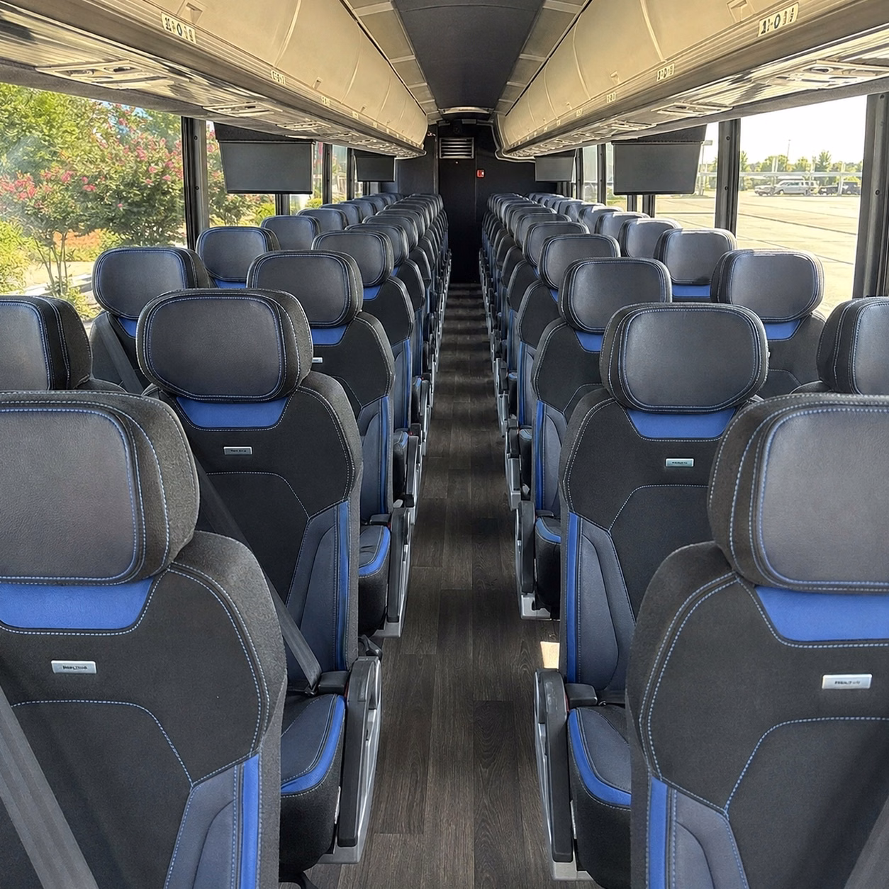 san mateo charter bus rental inside
